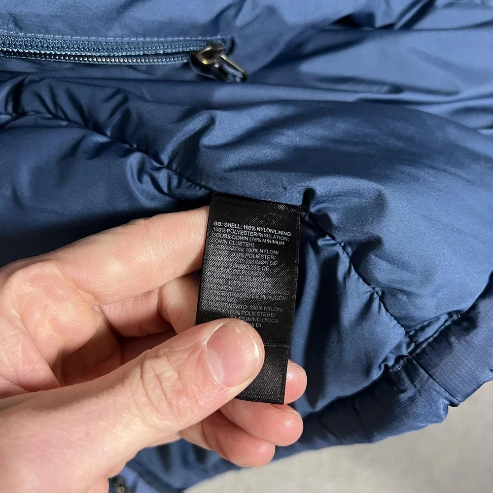 The North Face Vest‎ Mens Small Blue 700 Fill Down Puffer Insulated Zip Pockets